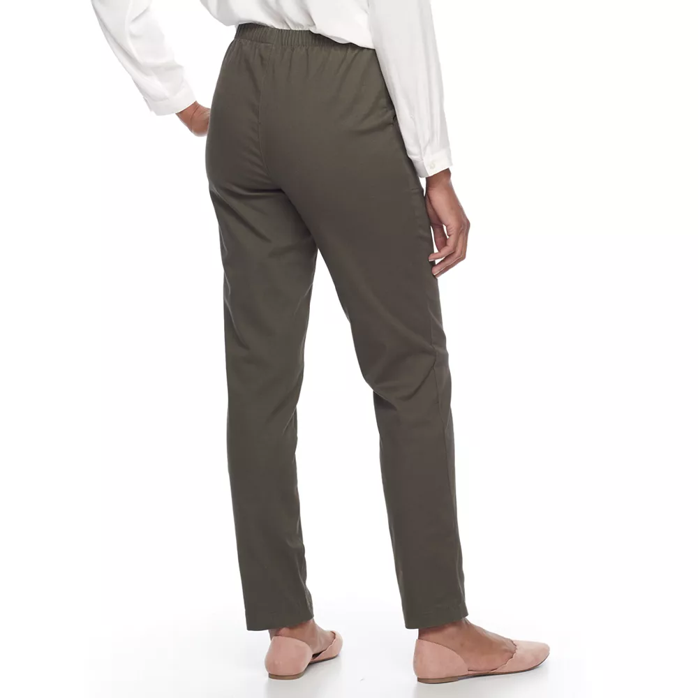 Women's Croft & Barrow® Classic Pull-On Straight Leg Pants 5 Women's Croft & Barrow® Classic Pull-On Straight Leg Pants - Image 5