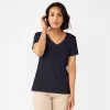 Women's Croft & Barrow® Essential V-Neck Tee