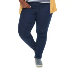 Plus Size Croft & Barrow® Pull-On Tapered-Leg Jeans 11 Plus Size Croft & Barrow® Pull-On Tapered-Leg Jeans -Croft & Barrow Online Store 379623 ALT50