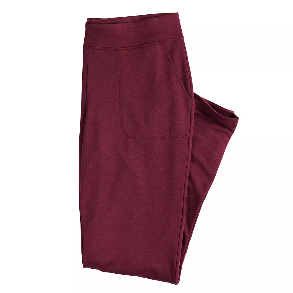 Women's Croft & Barrow® Easy Knit Straight-Leg Pants 3 Women's Croft & Barrow® Easy Knit Straight-Leg Pants - Image 3