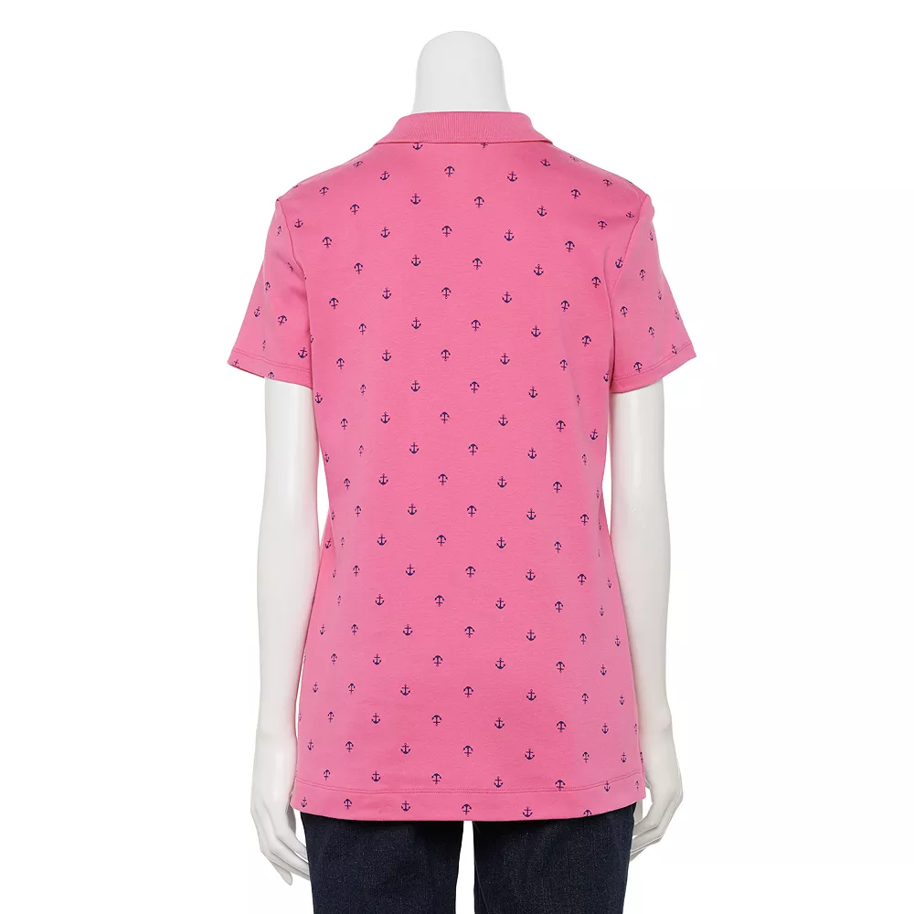 Women's Croft & Barrow® Essential Extra-Soft Polo Shirt 2 Women's Croft & Barrow® Essential Extra-Soft Polo Shirt - Image 2