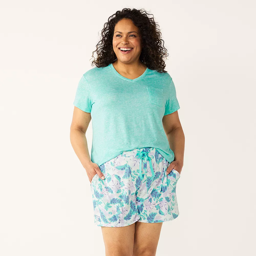 Plus Size Croft & Barrow® 3-Piece Pajama Top, Pajama Shorts & Pajama Skimmers Sleep Set 2 Plus Size Croft & Barrow® 3-Piece Pajama Top, Pajama Shorts & Pajama Skimmers Sleep Set - Image 2