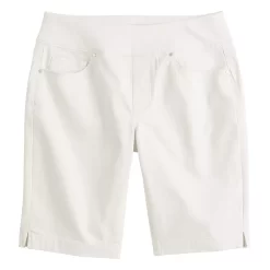 Women's Croft & Barrow® Pull-On Bermuda Jean Shorts -Croft & Barrow Online Store 5523581 ALT5