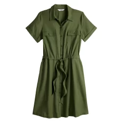 Women's Croft & Barrow® Utility Shirt Dress -Croft & Barrow Online Store 5576956 ALT5