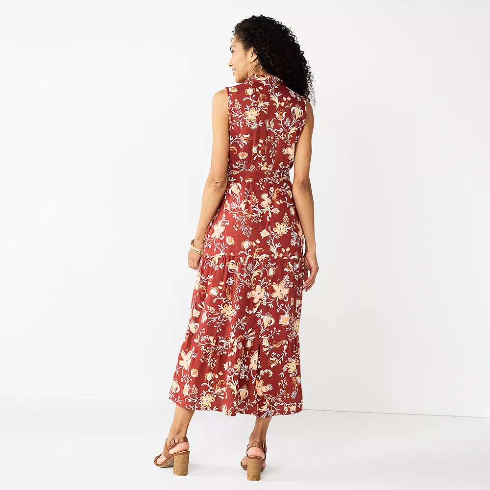 Women's Croft & Barrow® Sleeveless Maxi Shirtdress 2 Women's Croft & Barrow® Sleeveless Maxi Shirtdress - Image 2