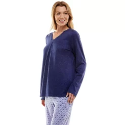 Women's Croft & Barrow® Whisperluxe Long Sleeve Pajama Top -Croft & Barrow Online Store 5597044 ALT2