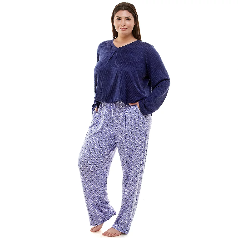 Plus Size Croft & Barrow® Whisperluxe Long Sleeve Pajama Top 3 Plus Size Croft & Barrow® Whisperluxe Long Sleeve Pajama Top - Image 3