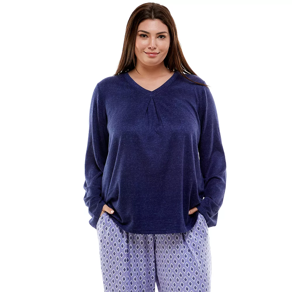 Plus Size Croft & Barrow® Whisperluxe Long Sleeve Pajama Top 1 Plus Size Croft & Barrow® Whisperluxe Long Sleeve Pajama Top