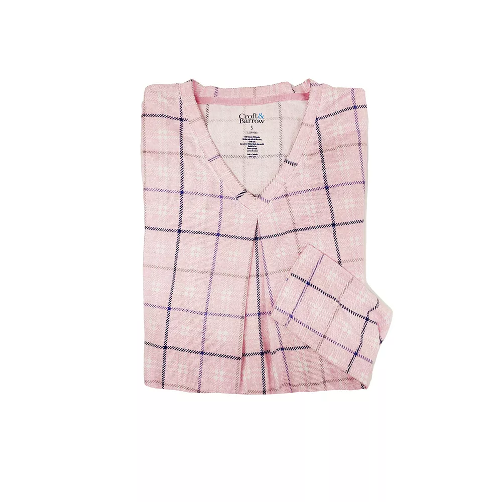 Plus Size Croft & Barrow® Whisperluxe Long Sleeve Sleepshirt 4 Plus Size Croft & Barrow® Whisperluxe Long Sleeve Sleepshirt - Image 4