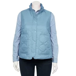 Plus Size Croft & Barrow® Quilted Vest
