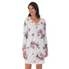 Women's Croft & Barrow® Cozy Long Sleeve Smocked Nightgown