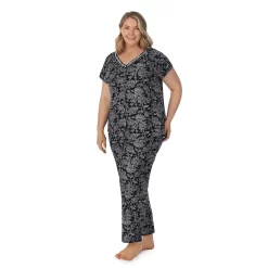 Plus Size Croft & Barrow® Cozy Short Sleeve Button-Front Pajama Top & Pajama Pants Sleep Set 6 Plus Size Croft & Barrow® Cozy Short Sleeve Button-Front Pajama Top & Pajama Pants Sleep Set -Croft & Barrow Online Store 5637641 ALT2