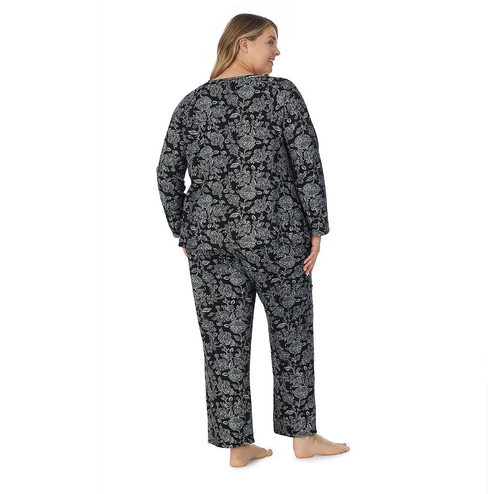 Plus Size Croft & Barrow® Cozy Long Sleeve Pajama Top & Pajama Pants Sleep Set 2 Plus Size Croft & Barrow® Cozy Long Sleeve Pajama Top & Pajama Pants Sleep Set - Image 2