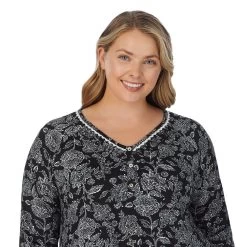 Plus Size Croft & Barrow® Cozy Long Sleeve Pajama Top & Pajama Pants Sleep Set 7 Plus Size Croft & Barrow® Cozy Long Sleeve Pajama Top & Pajama Pants Sleep Set -Croft & Barrow Online Store 5637645 ALT3