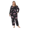 Plus Size Croft & Barrow® Cozy Long Sleeve Pajama Top & Pajama Pants Sleep Set