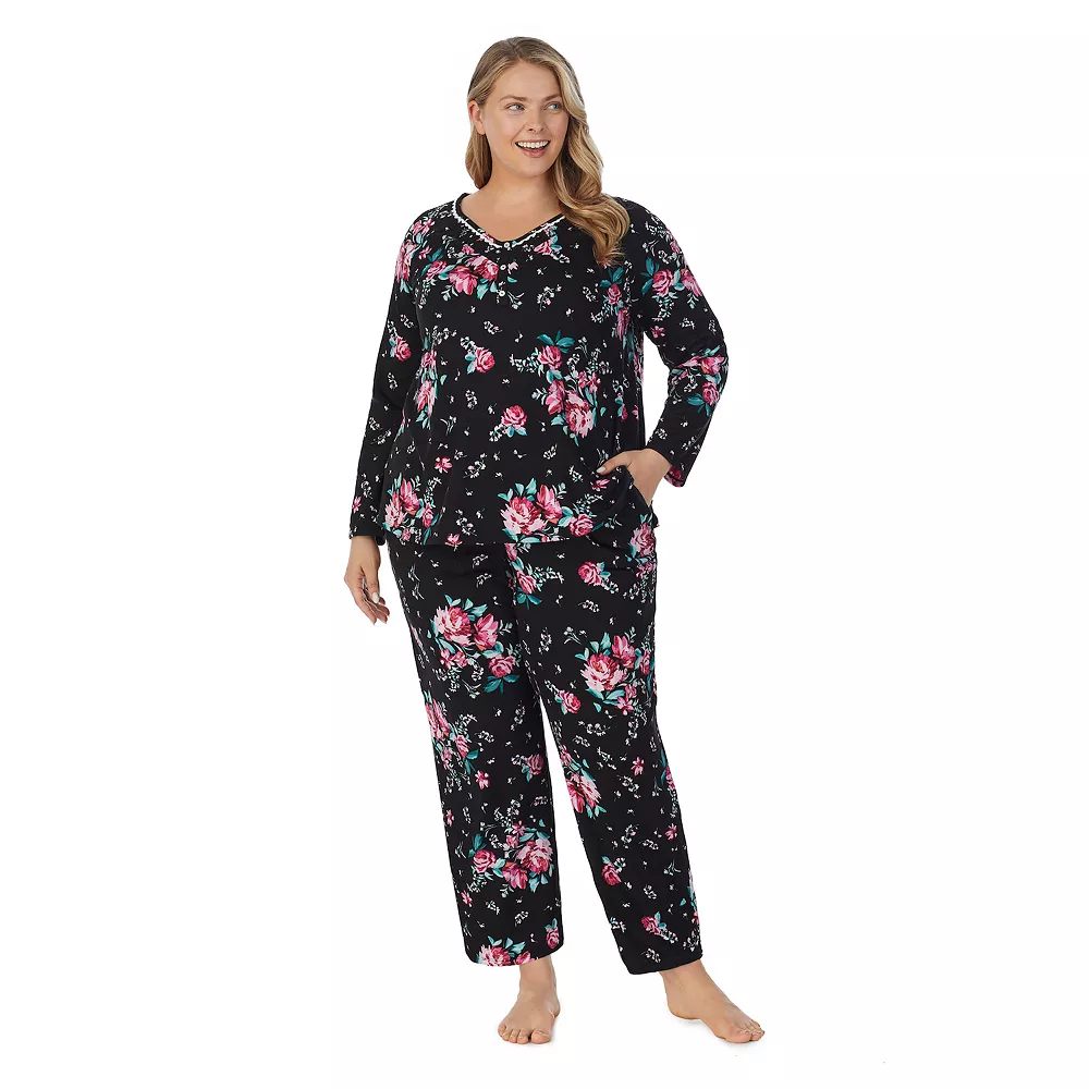 Plus Size Croft & Barrow® Cozy Long Sleeve Pajama Top & Pajama Pants Sleep Set 1 Plus Size Croft & Barrow® Cozy Long Sleeve Pajama Top & Pajama Pants Sleep Set