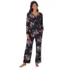 Petite Croft & Barrow® Cozy Long Sleeve Pajama Top & Pajama Pants Sleep Set