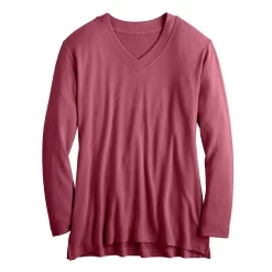 Women's Croft & Barrow® V-Neck Tunic Top -Croft & Barrow Online Store 5666695 ALT5