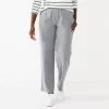 Women's Croft & Barrow® Knit Straight-Leg Pants