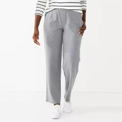 Women's Croft & Barrow® Knit Straight-Leg Pants