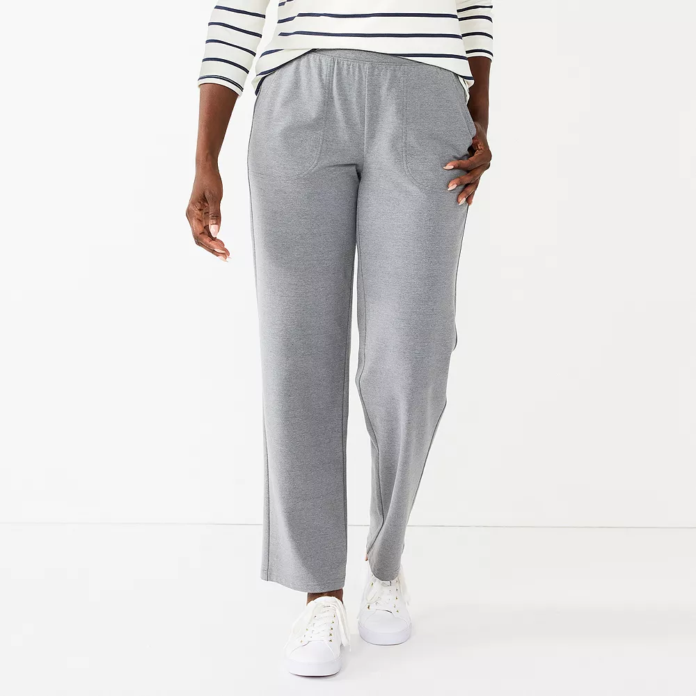 Women's Croft & Barrow® Knit Straight-Leg Pants 1 Women's Croft & Barrow® Knit Straight-Leg Pants
