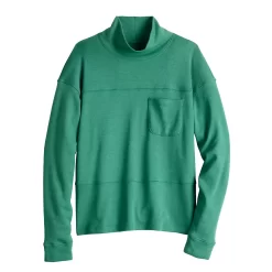 Women's Croft & Barrow® Mockneck Sweatshirt -Croft & Barrow Online Store 5685918 ALT5