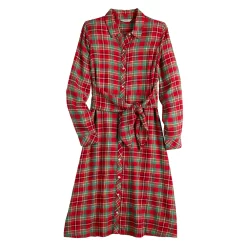 Women's Croft & Barrow® Knot-Waist Shirt Dress 5 Women's Croft & Barrow® Knot-Waist Shirt Dress -Croft & Barrow Online Store 5700435 ALT5