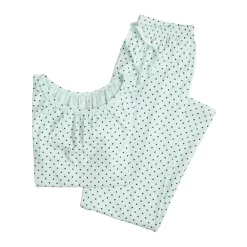 Women's Croft & Barrow® Short Sleeve Pajama Top & Pajama Pants Cotton Sleep Set -Croft & Barrow Online Store 5708272 ALT5