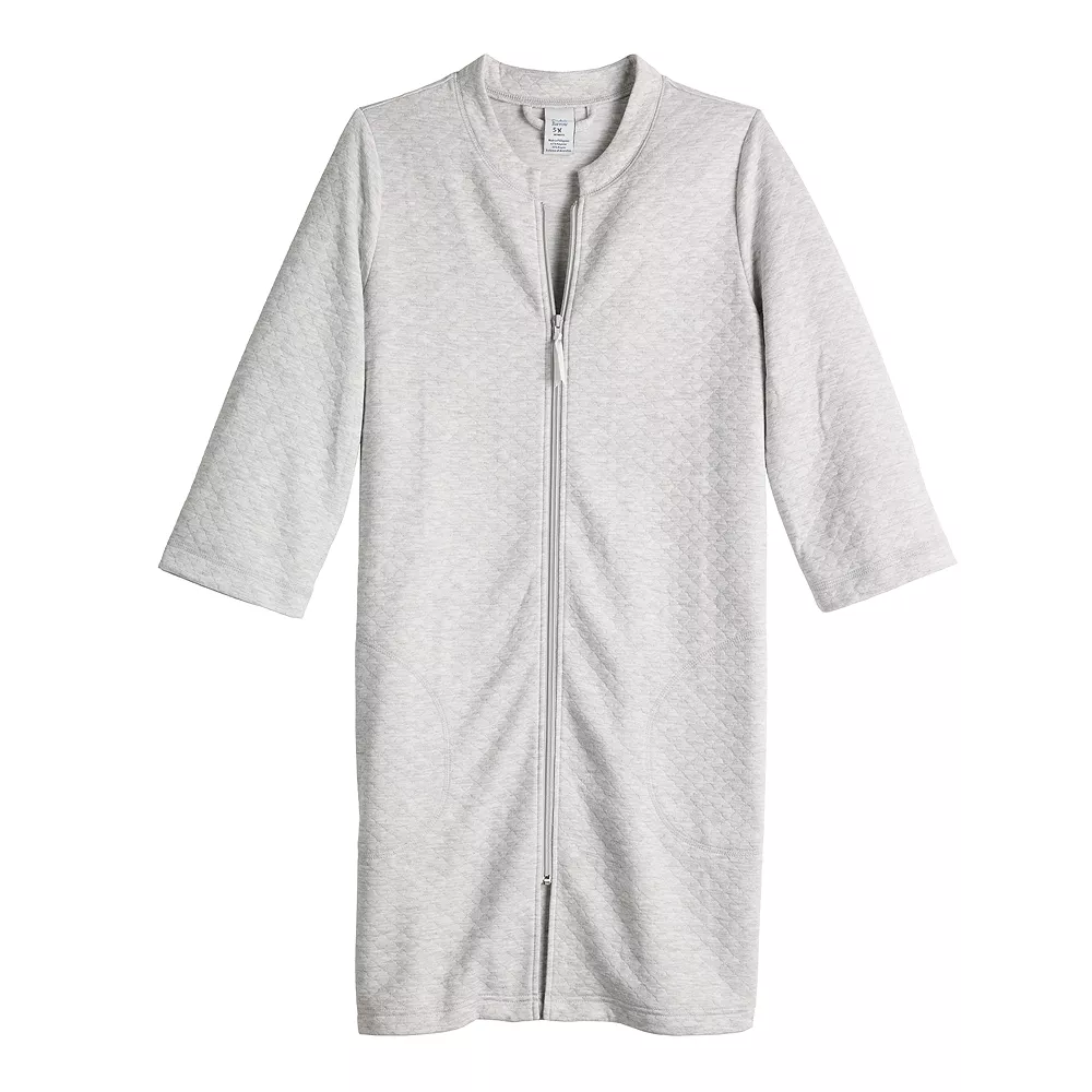 Women's Croft & Barrow® Quilted Zipper Duster 3 Women's Croft & Barrow® Quilted Zipper Duster - Image 3