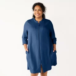 Croft & Barrow Online Store 40 Plus Size Croft & Barrow® Quilted Zip Duster Robe