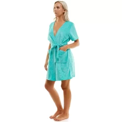 Women's Croft & Barrow® Short Sleeve Terry Wrap Robe -Croft & Barrow Online Store 5796057 ALT2