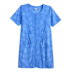 Women's Croft & Barrow® Short Sleeve French Terry Zip Robe 7 Women's Croft & Barrow® Short Sleeve French Terry Zip Robe -Croft & Barrow Online Store 5796661 ALT5