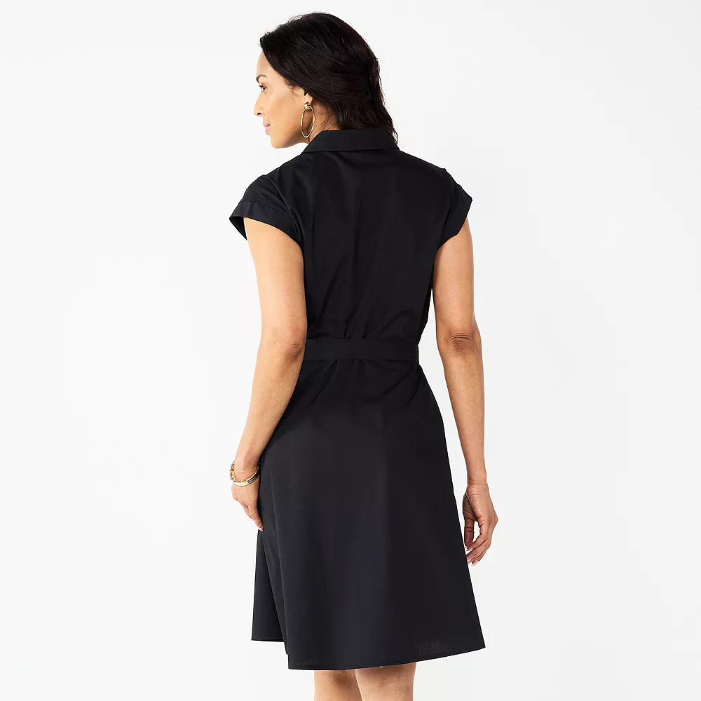 Women's Croft & Barrow® Eyelet Knot Waist Dress 2 Women's Croft & Barrow® Eyelet Knot Waist Dress - Image 2